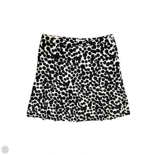 Skirt Midi By Banana Republic In Black & Cream, Size: 14