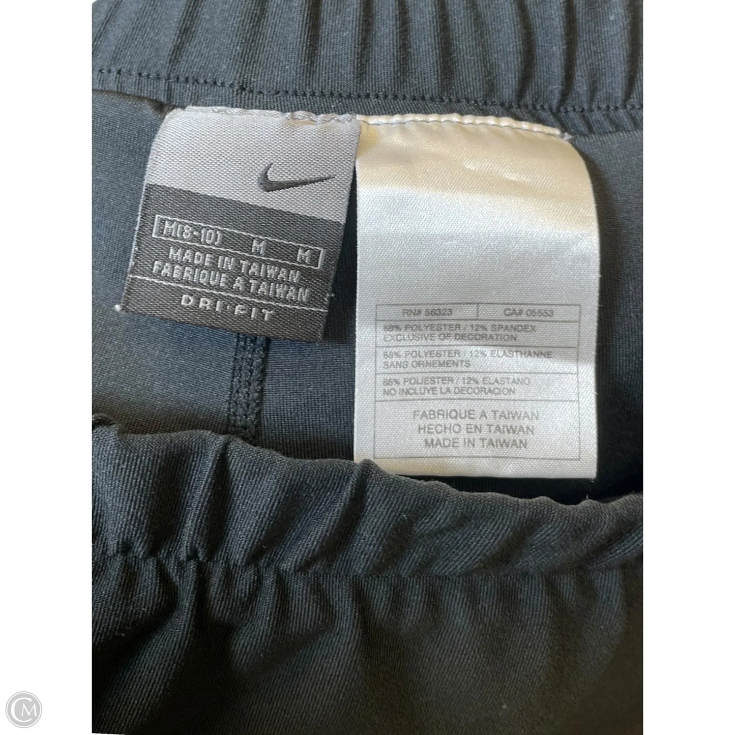 Athletic Skort By Nike In Black, Size: M