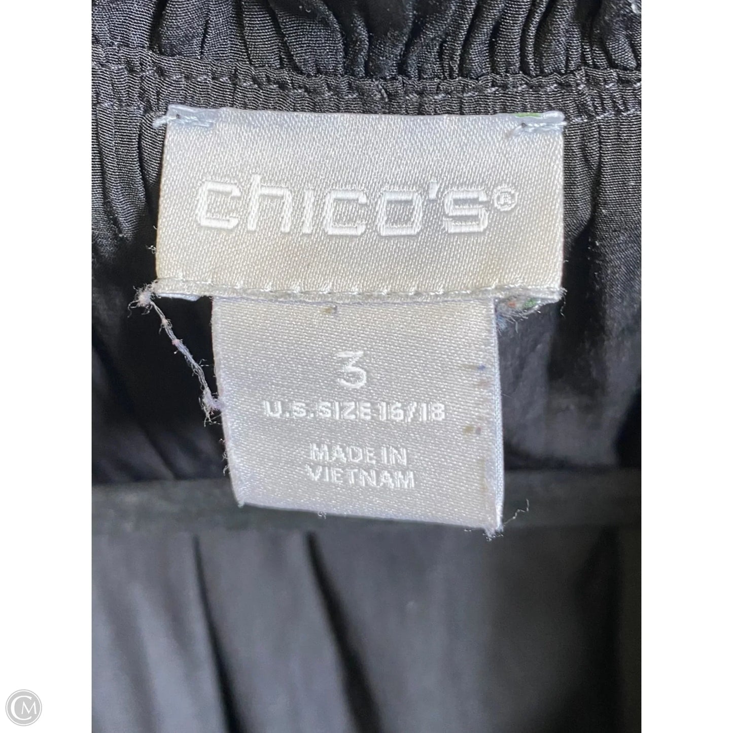 Dress Casual Maxi By Chicos In Black, Size: Xl