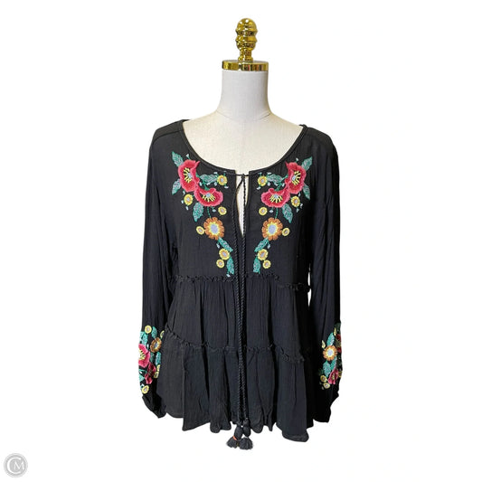 Top Long Sleeve By Free People In Multi-colored, Size: S