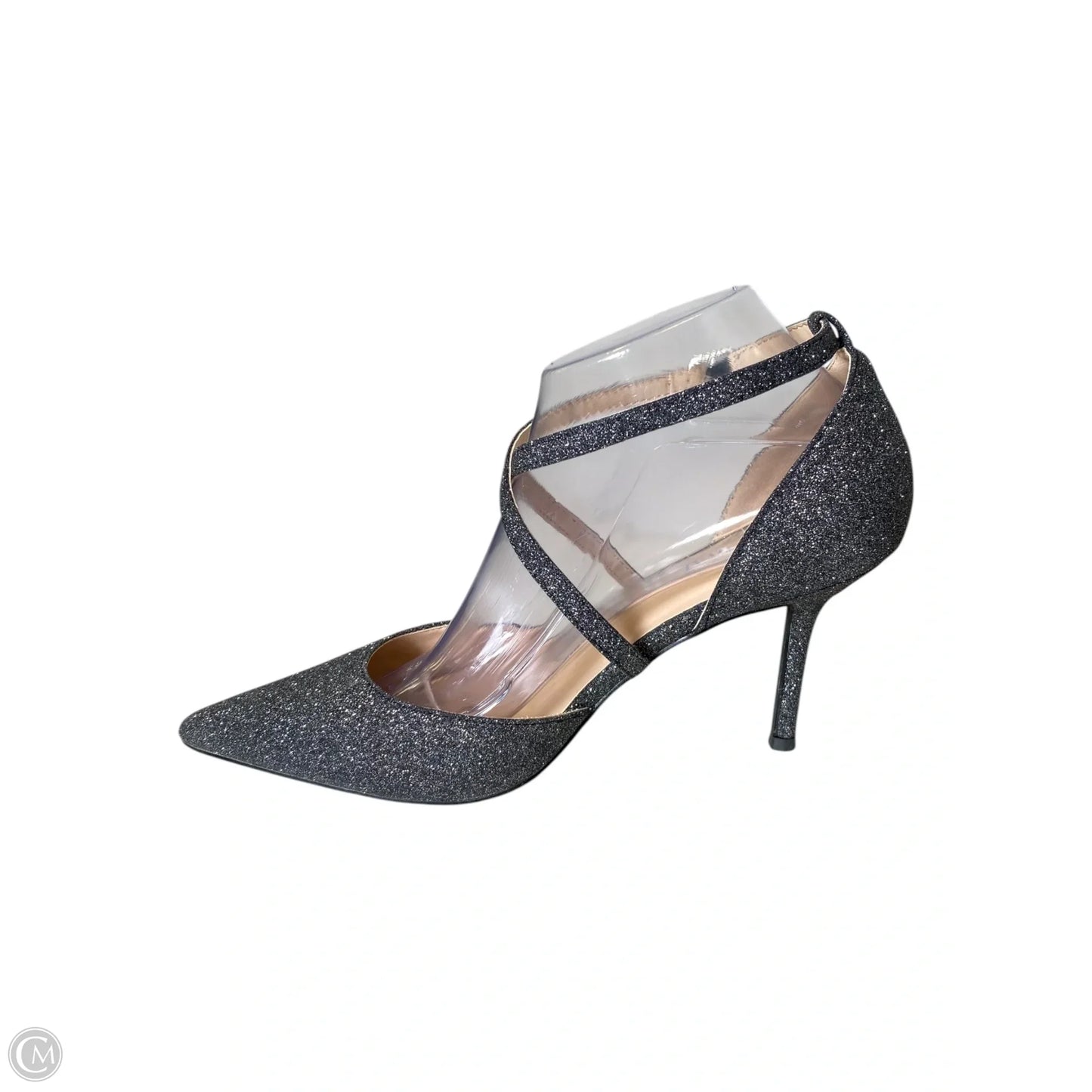Shoes Heels Kitten By Clothes Mentor In Grey, Size: 8.5