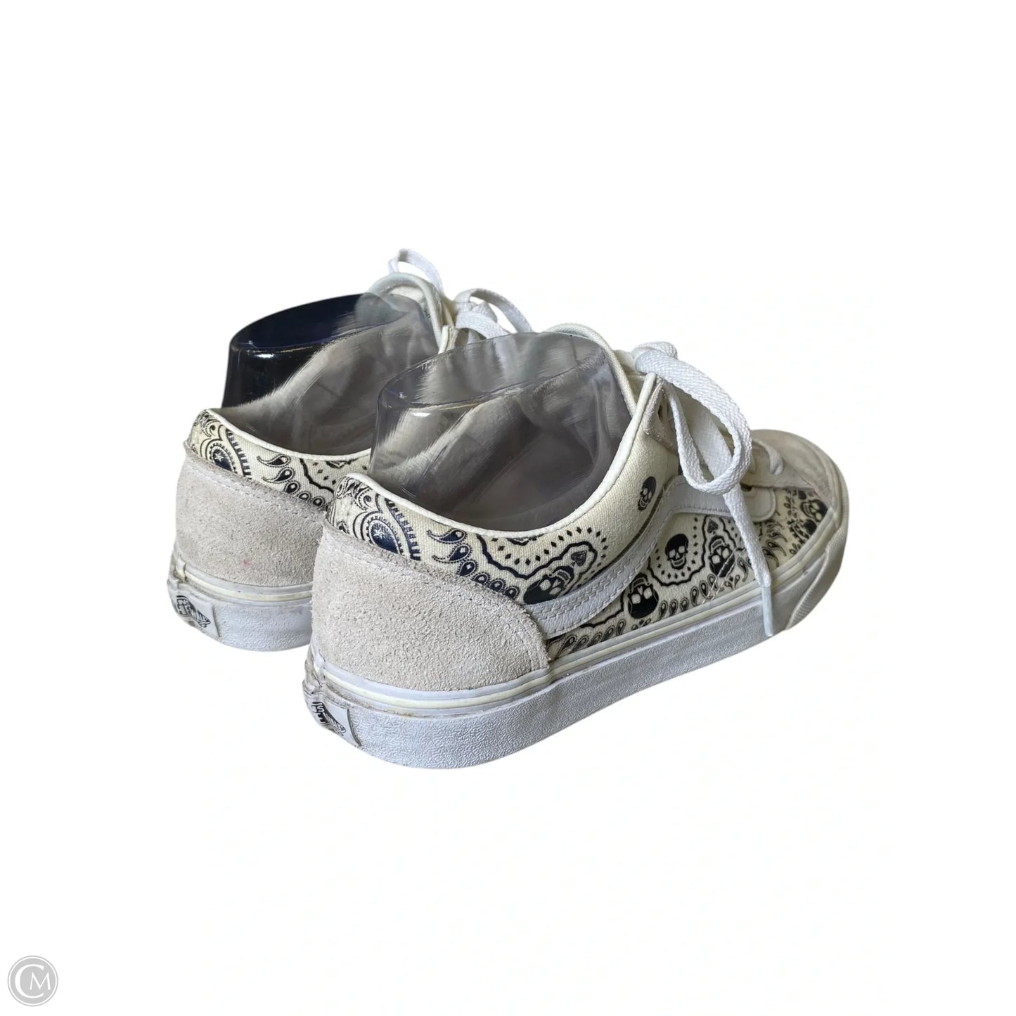 Shoes Sneakers By Vans In Cream, Size: 6.5