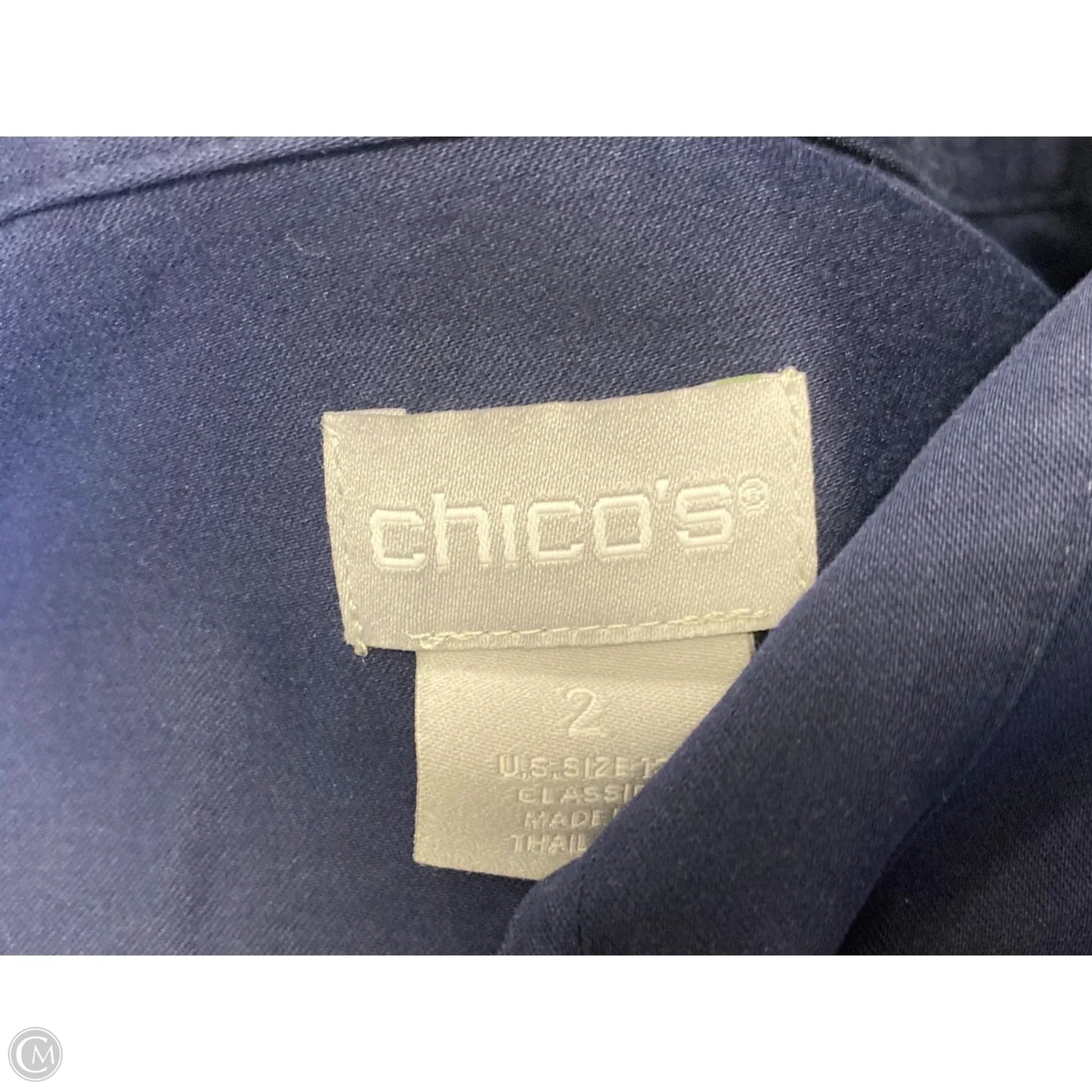 Top Long Sleeve By Chicos In Navy, Size: L