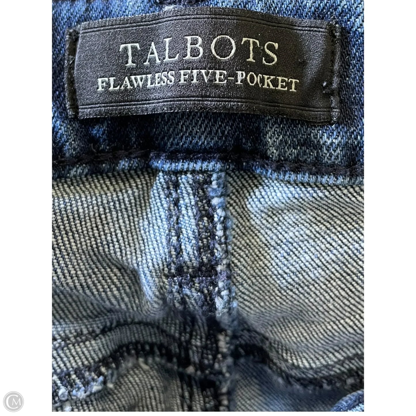 Jeans Straight By Talbots In Blue Denim, Size: 8