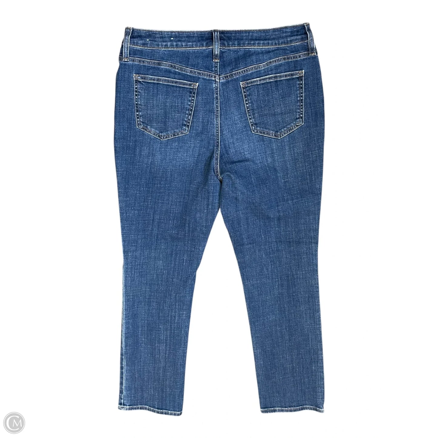 Jeans Straight By Chicos In Blue Denim, Size: 8