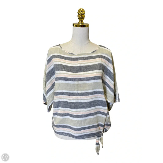 Blouse Short Sleeve By Beachlunchlounge In Multi-colored, Size: S