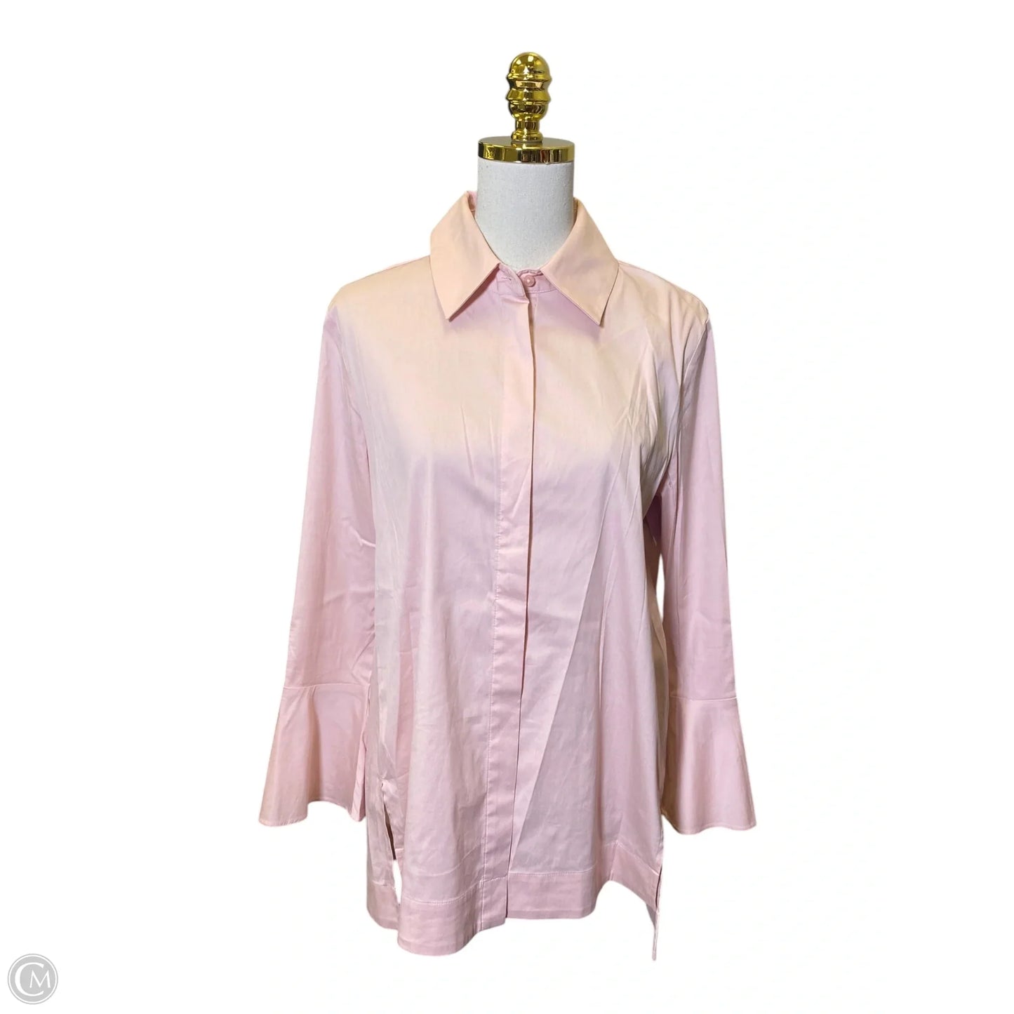 Top Long Sleeve By Chicos In Pink, Size: M