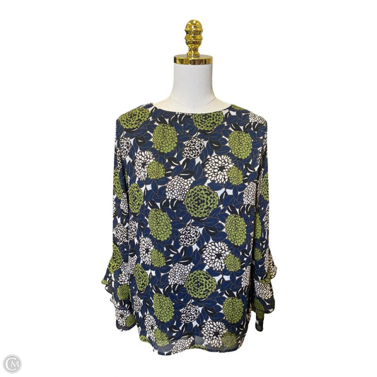 Top Long Sleeve By Ann Taylor In Multi-colored, Size: M