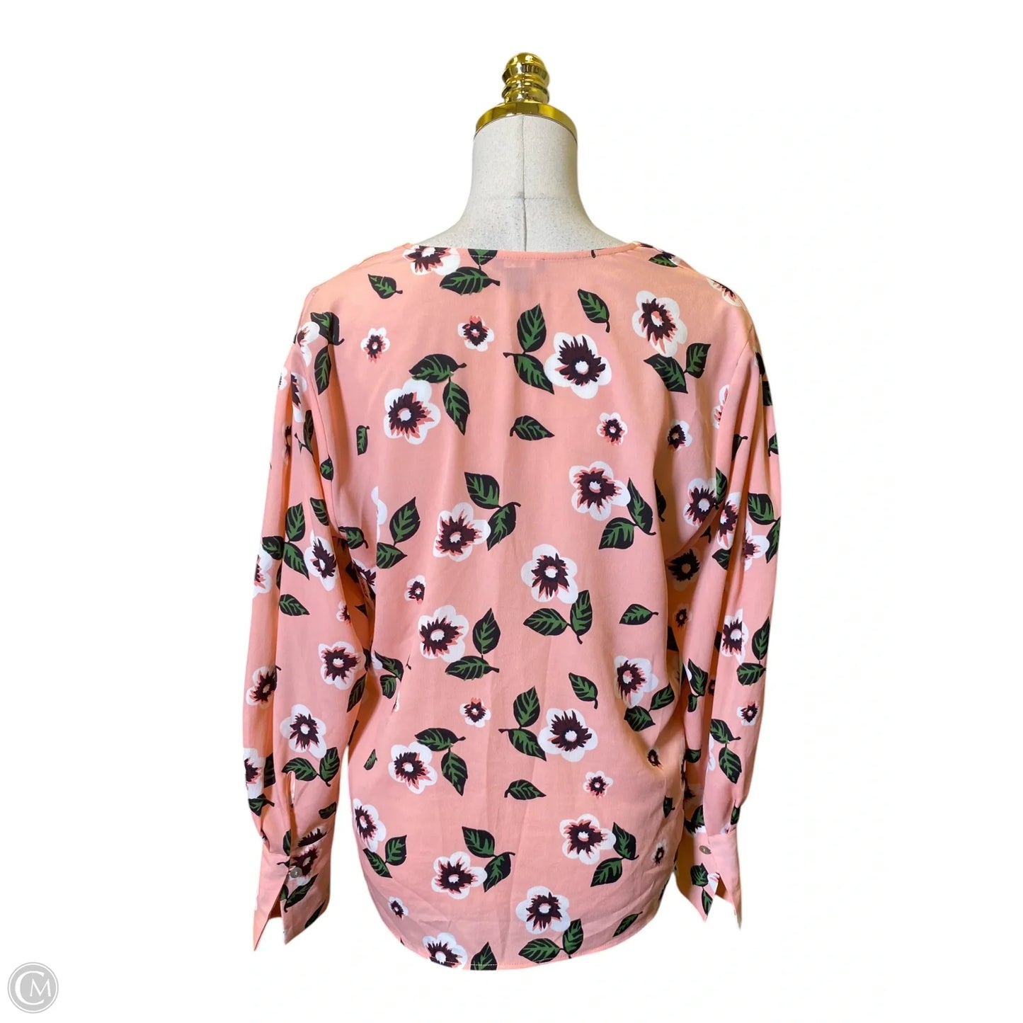 Top Long Sleeve By Ann Taylor In Pink, Size: S