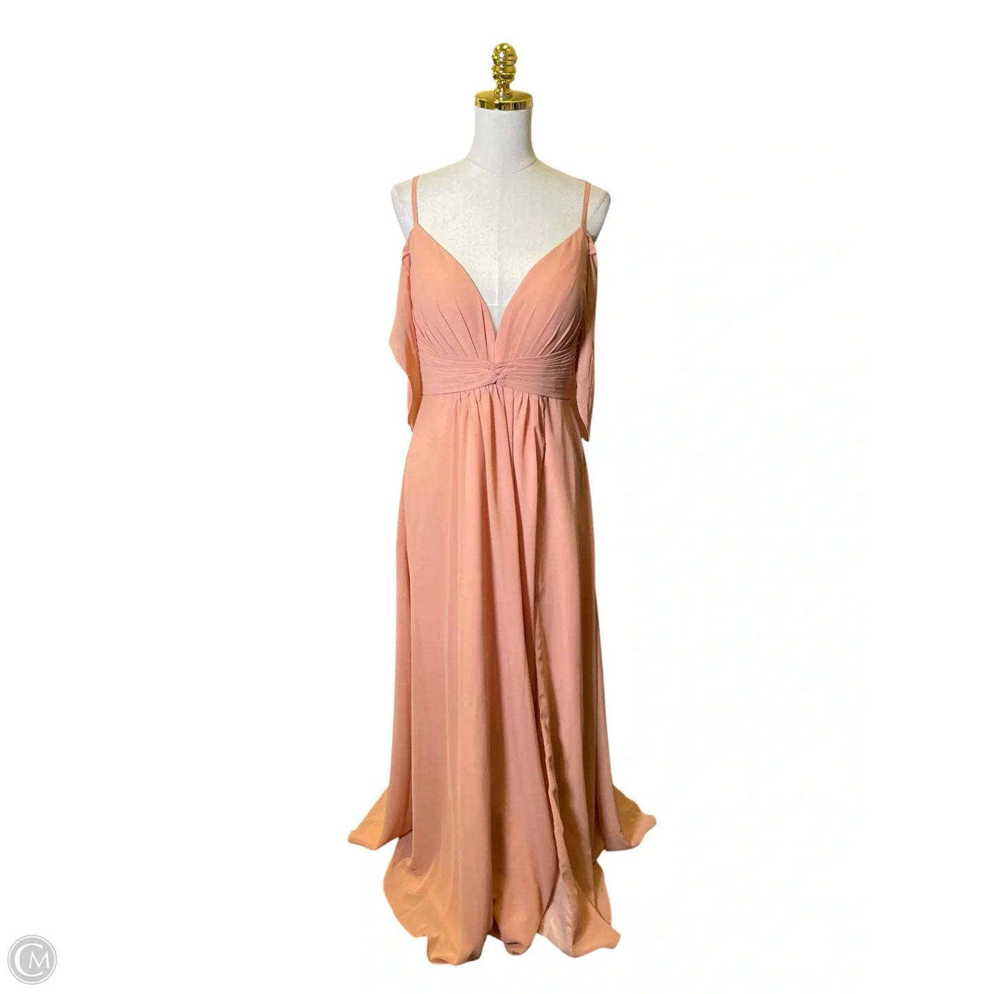 Dress Casual Maxi By Clothes Mentor In Peach, Size: L