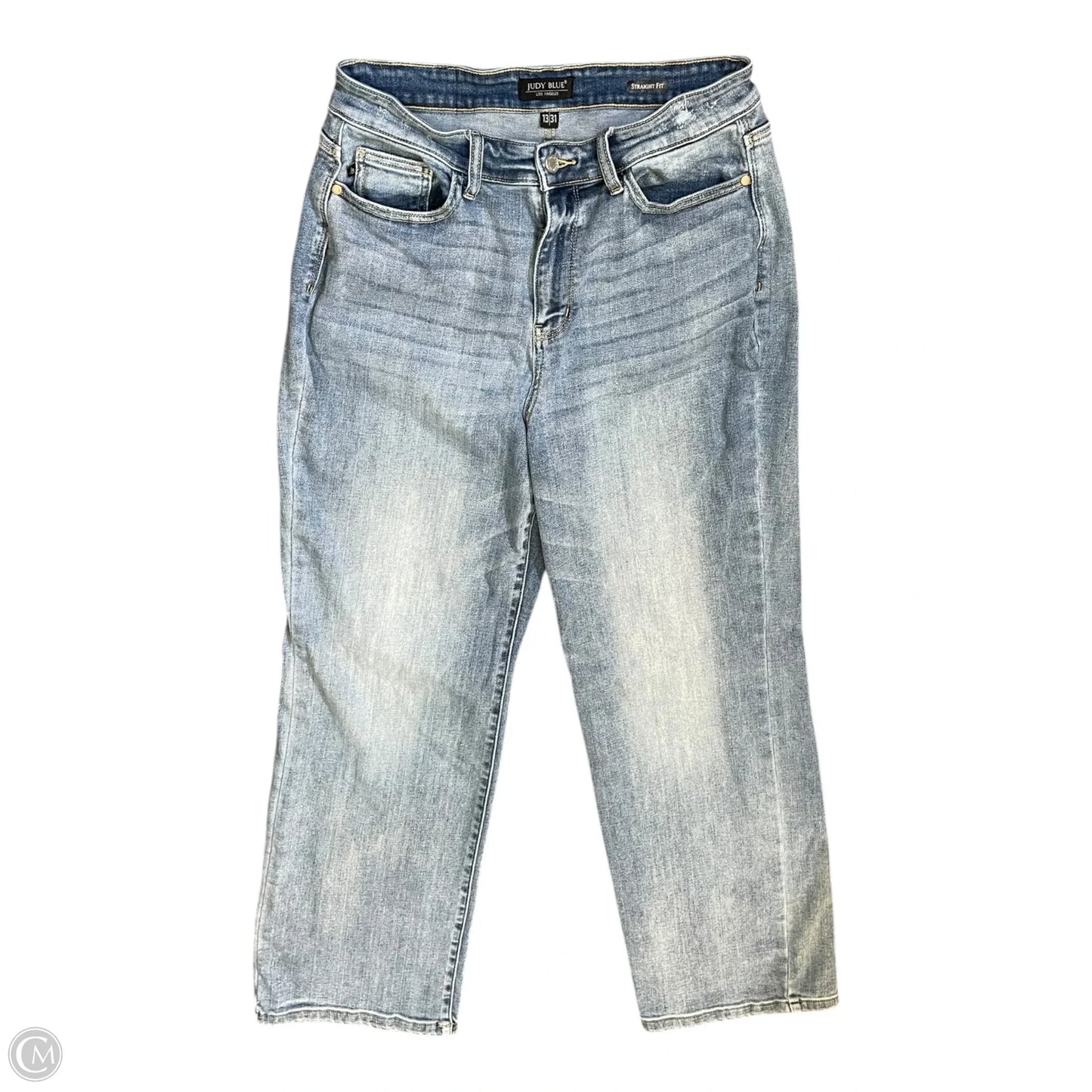 Jeans Wide Leg By Judy Blue In Blue Denim, Size: 12