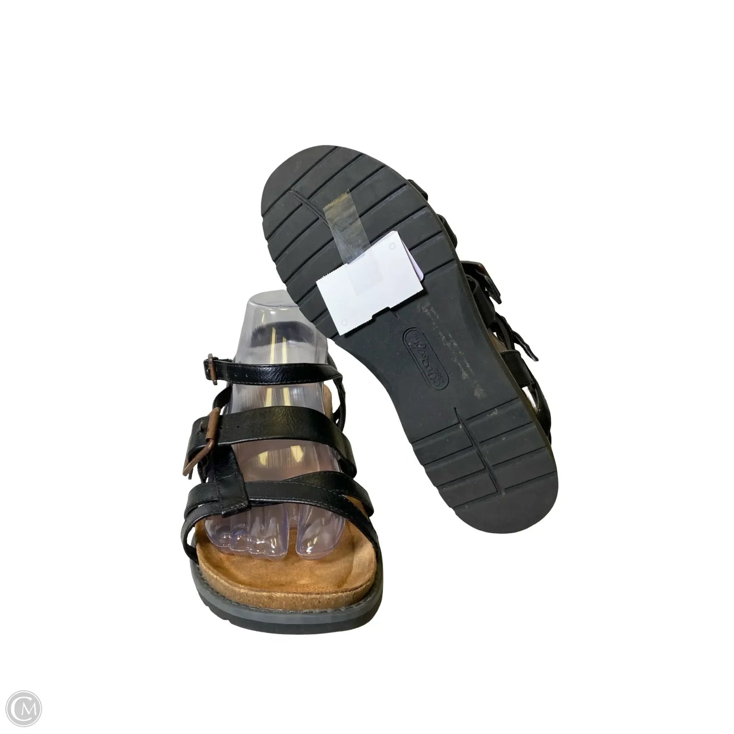 Shoes Flats By Clothes Mentor In Black, Size: 8.5