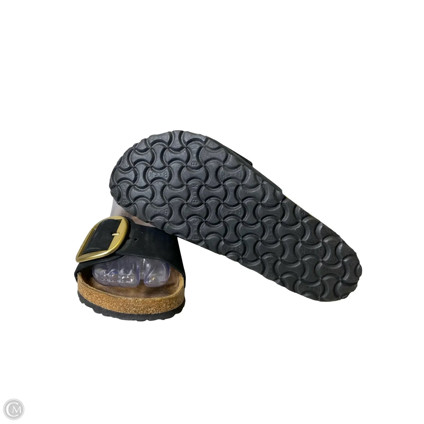 Sandals Flats By Birkenstock In Black, Size: 8