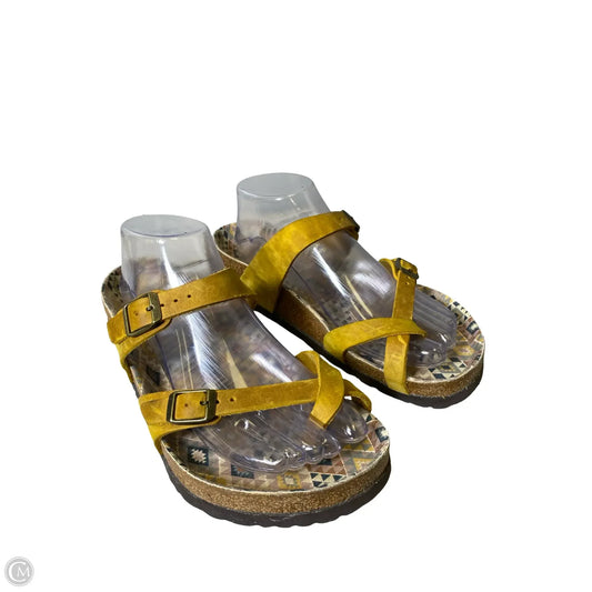 Sandals Flats By Birkenstock In Multi-colored, Size: 8