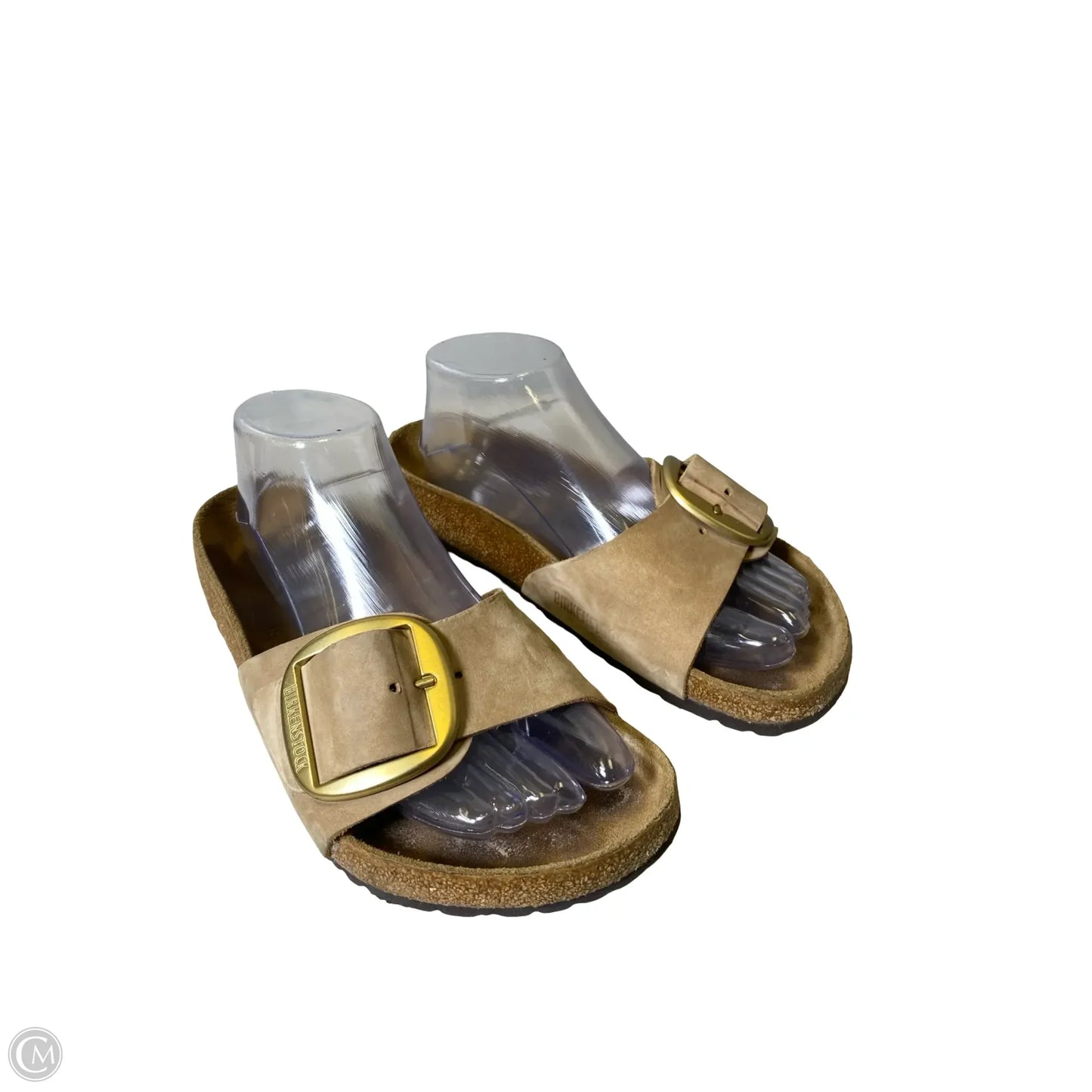 Sandals Flats By Birkenstock In Beige, Size: 8