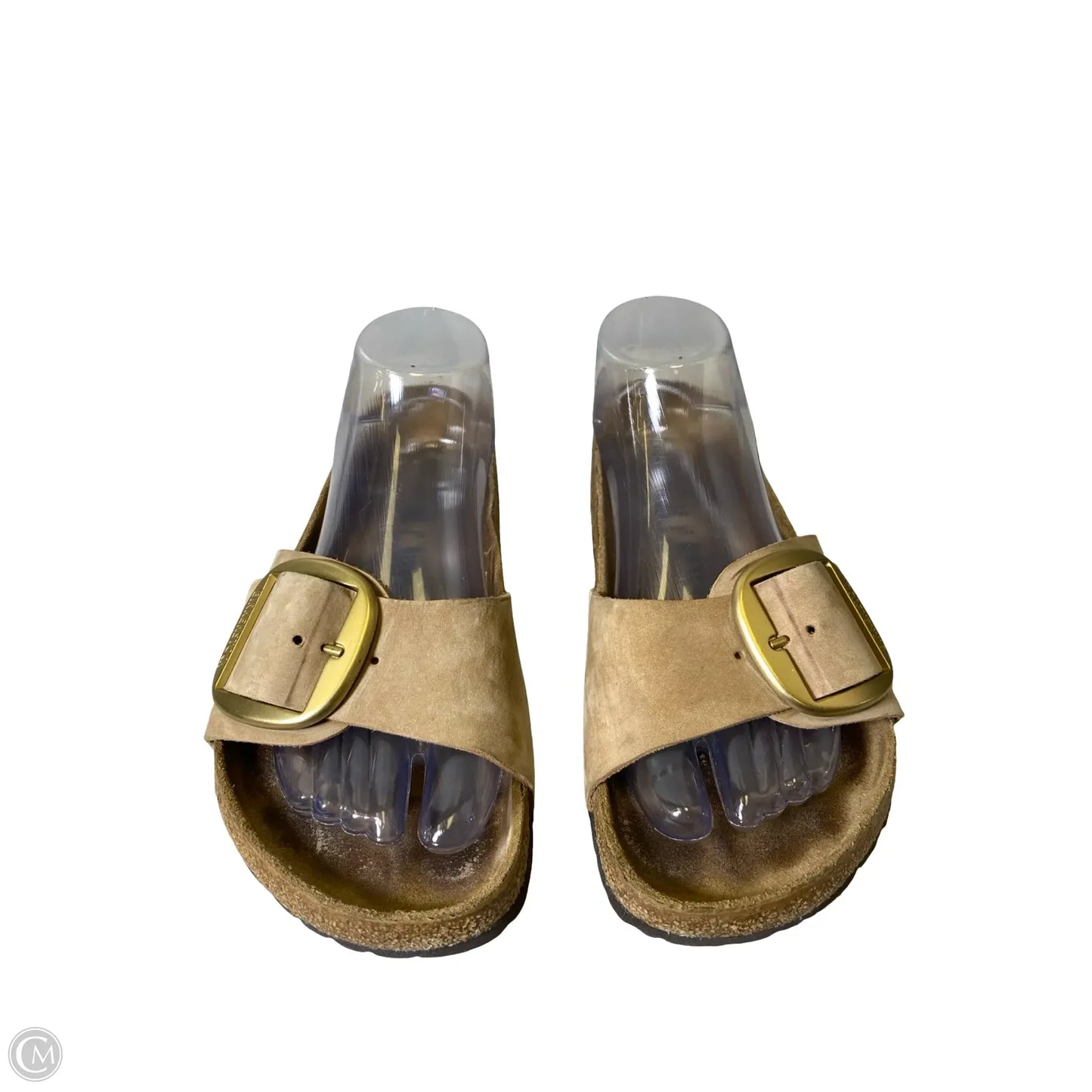Sandals Flats By Birkenstock In Beige, Size: 8