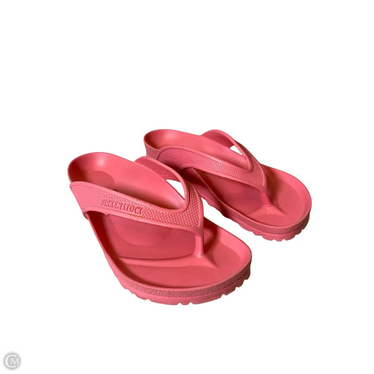 Sandals Flats By Birkenstock In Pink, Size: 8