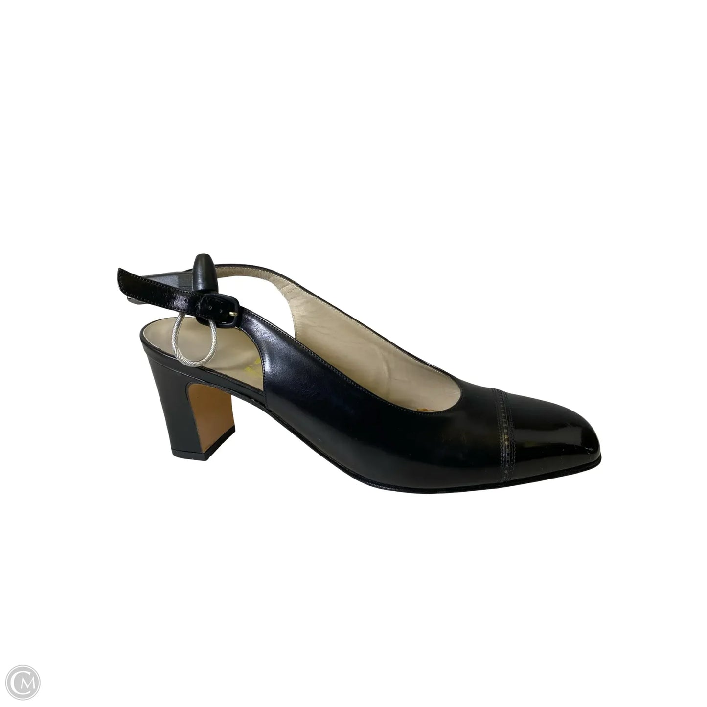 Shoes Luxury Designer By Ferragamo In Black, Size: 8