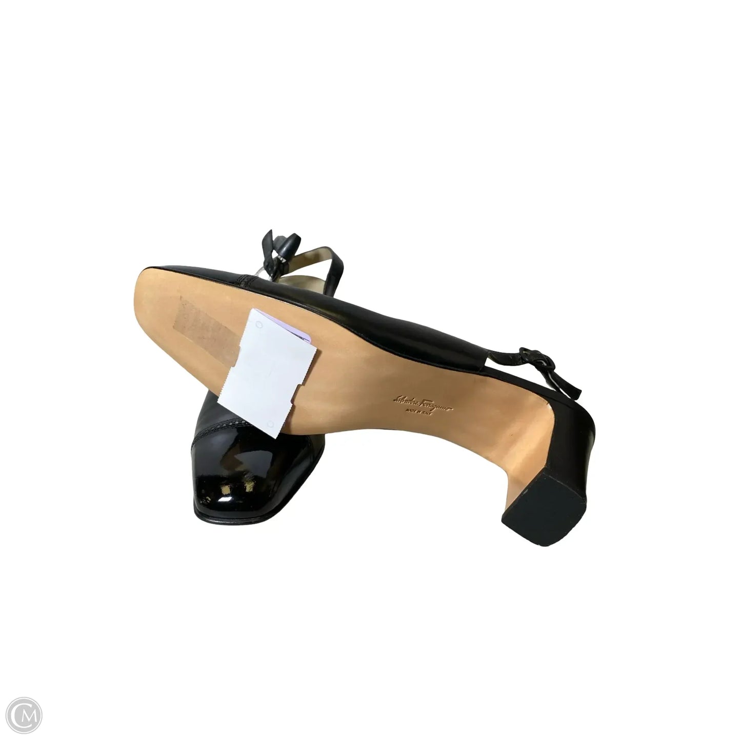 Shoes Luxury Designer By Ferragamo In Black, Size: 8