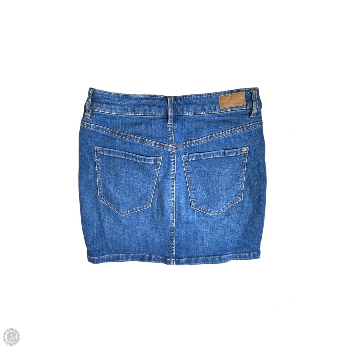 Skirt Midi By Garage In Blue Denim, Size: S