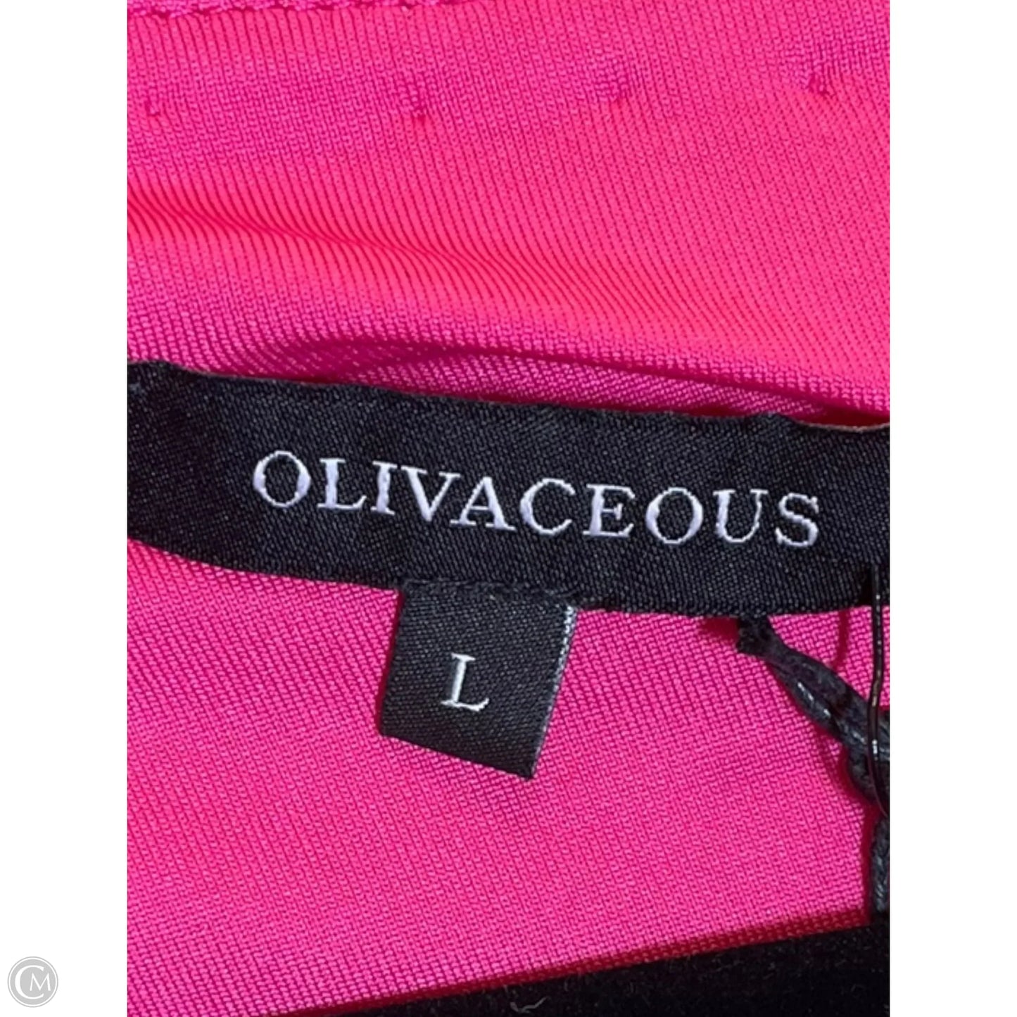 Top Short Sleeve By Olivaceous In Pink, Size: L