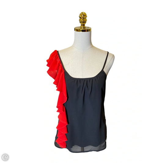 Top Sleeveless By Clothes Mentor In Black & Red, Size: S