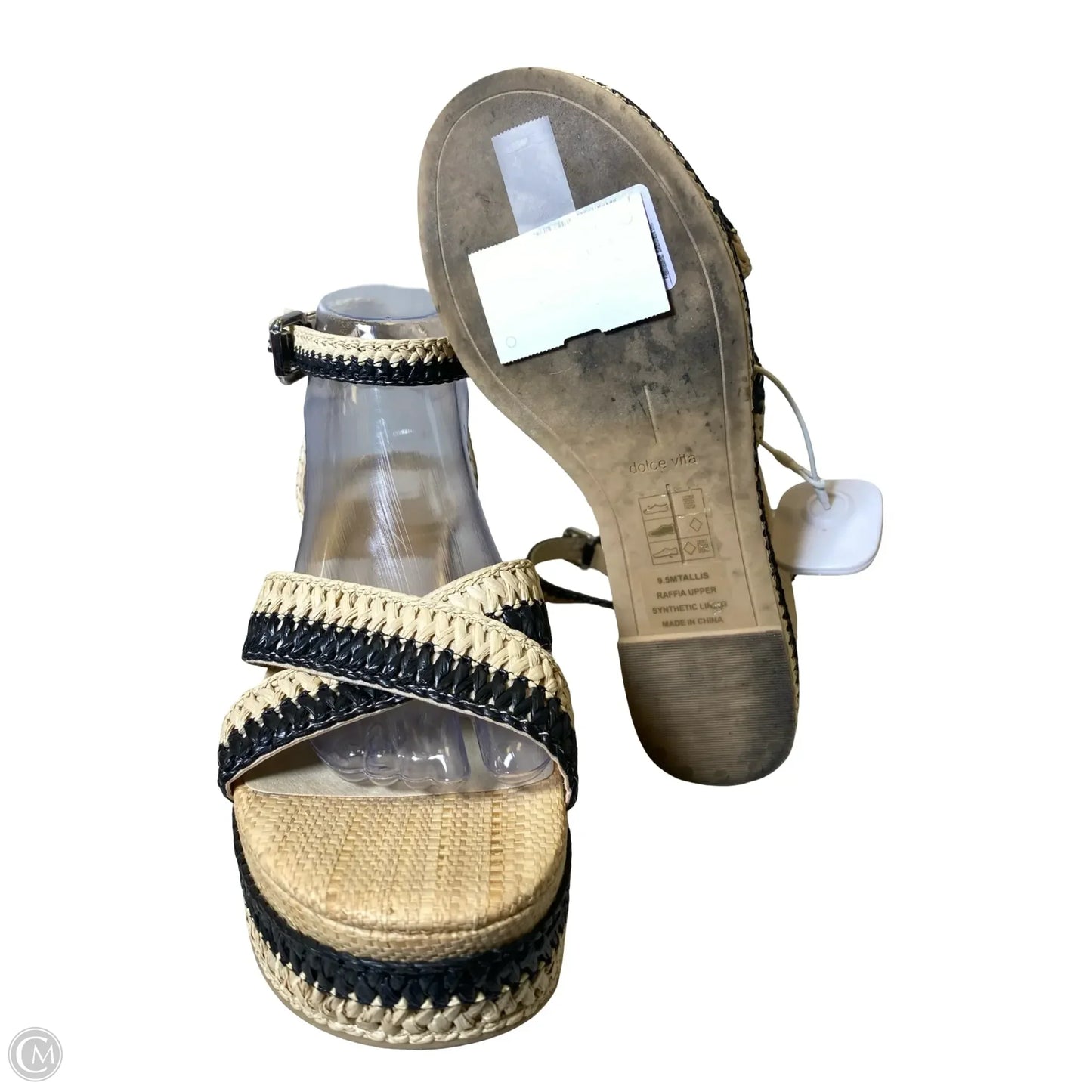 Shoes Heels Platform By Dolce Vita In Black & Cream, Size: 9.5