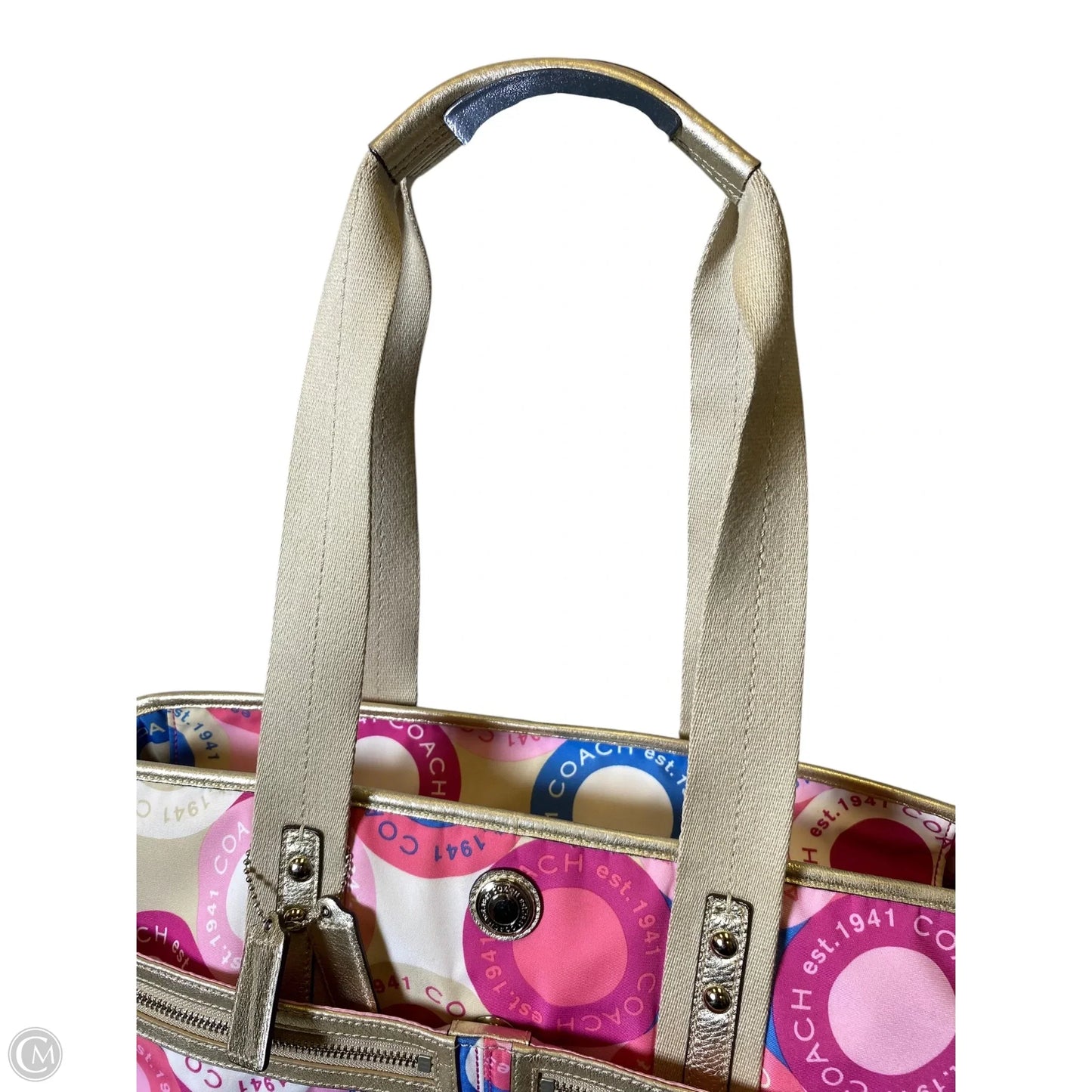 Handbag Designer By Coach, Size: Large