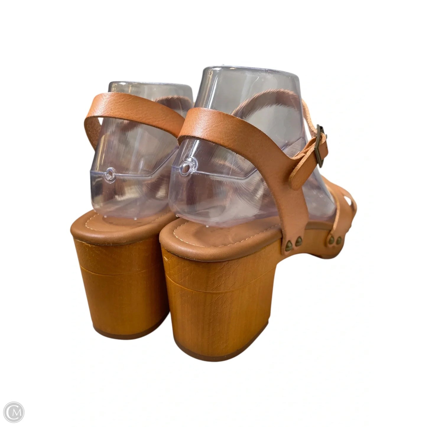 Shoes Heels Platform By Cushionaire In Tan, Size: 9