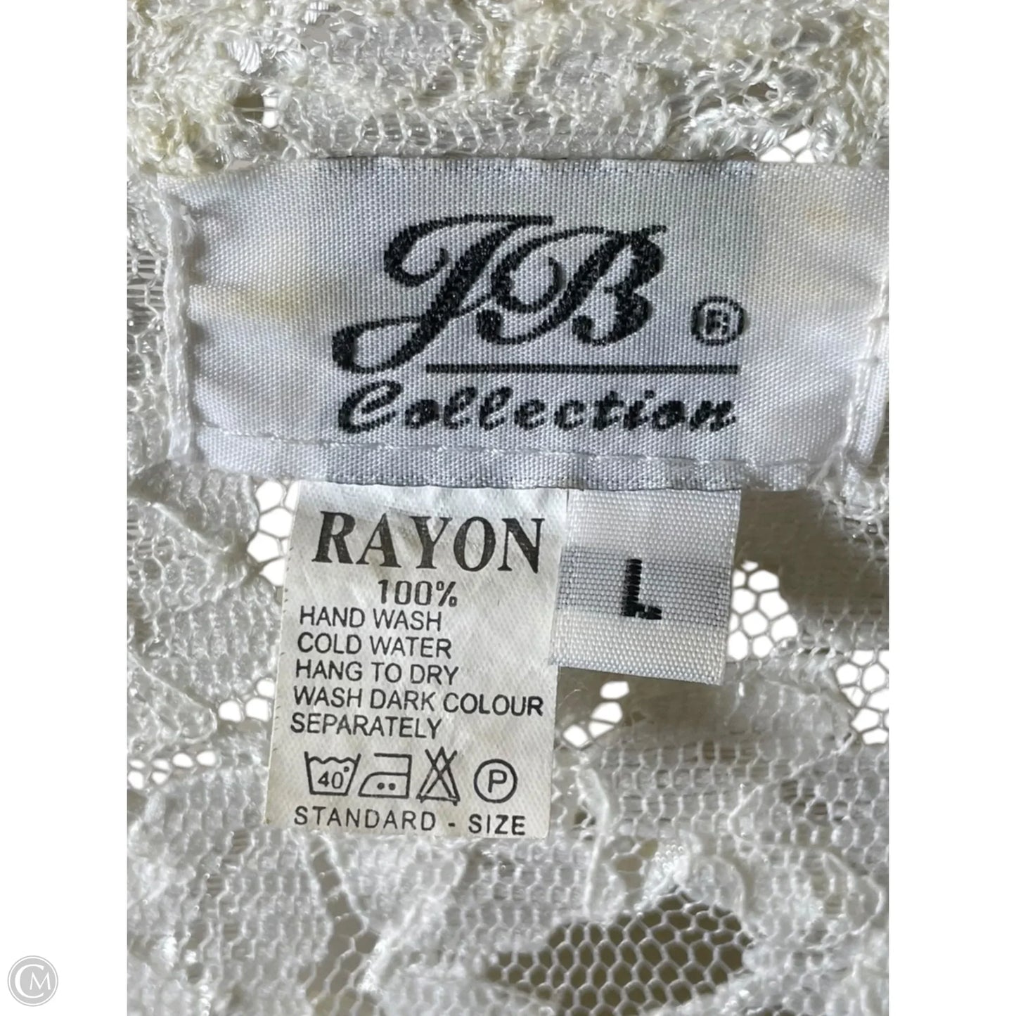 Blazer By Clothes Mentor In Cream, Size: L