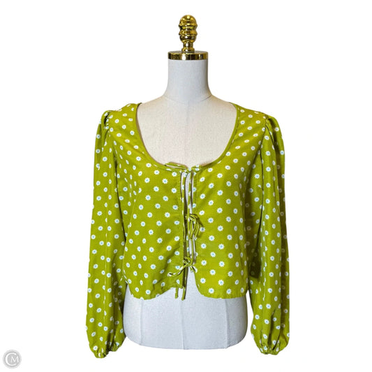 Top Long Sleeve By Levis In Green, Size: L