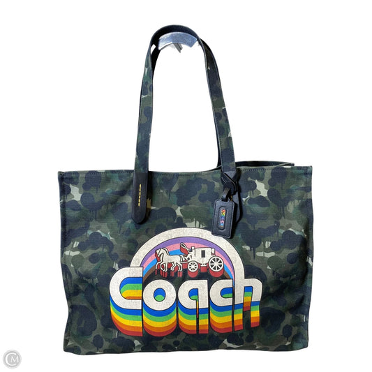 Tote Designer By Coach, Size: Large