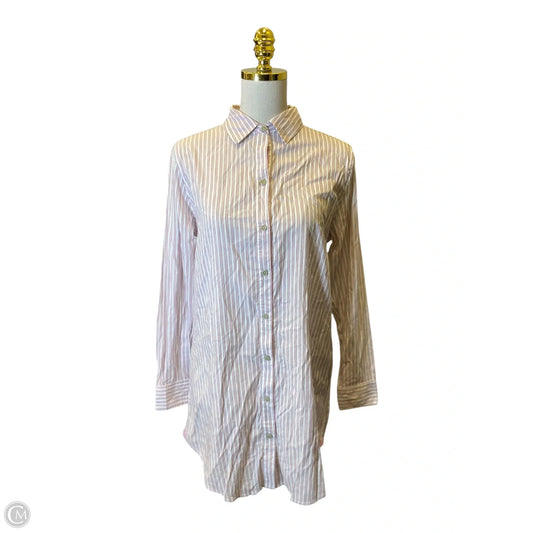 Dress Casual Midi By Victorias Secret In Pink & White, Size: S