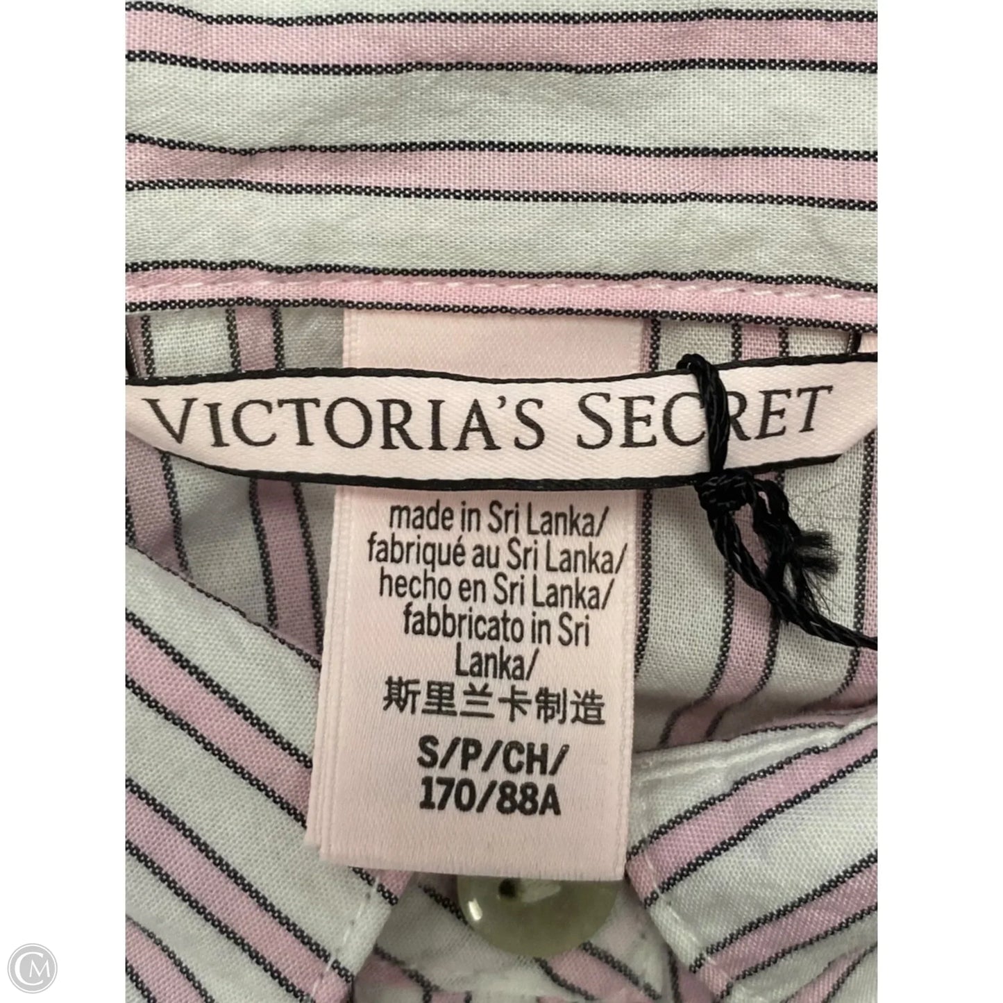 Dress Casual Midi By Victorias Secret In Pink & White, Size: S