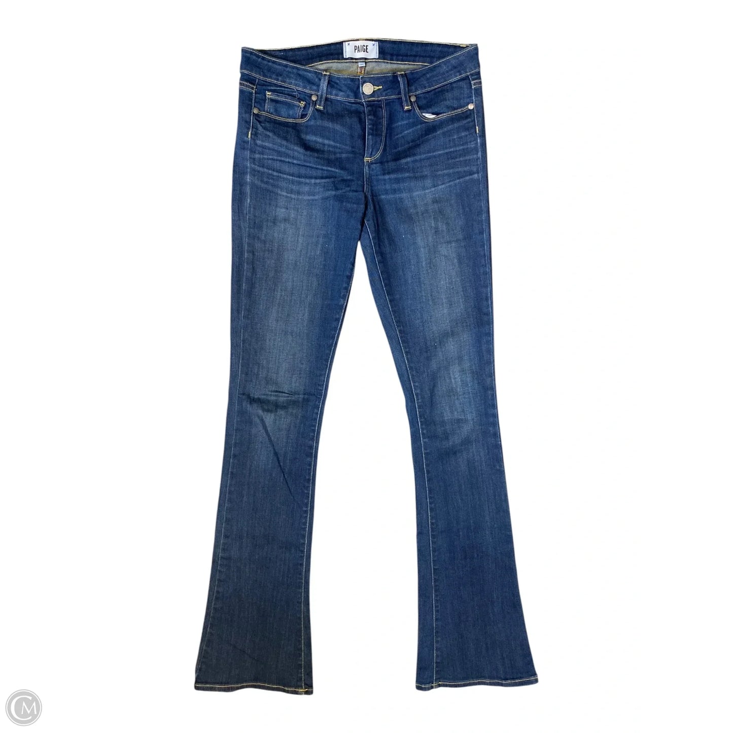 Jeans Boot Cut By Paige In Blue Denim, Size: 8