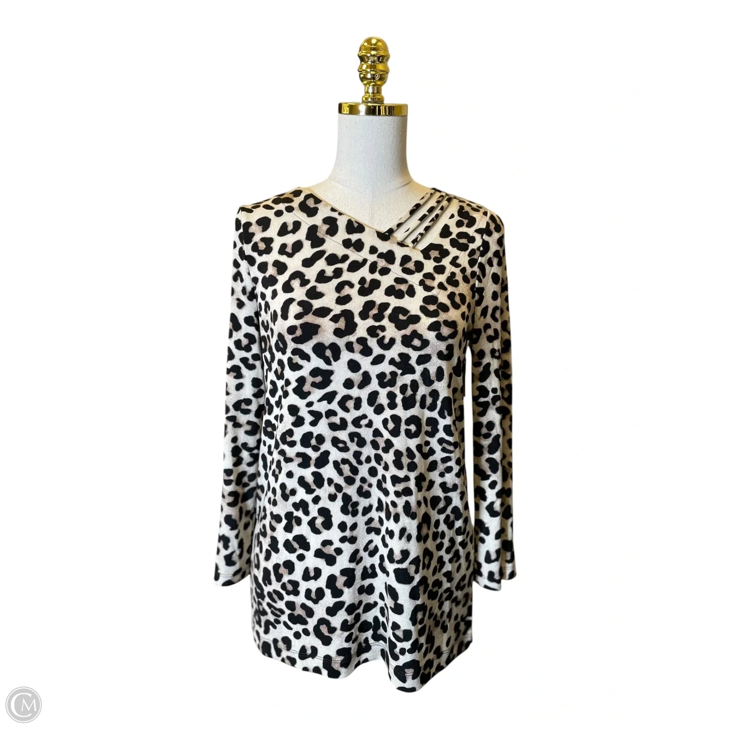Top Long Sleeve By Chicos In Animal Print, Size: S