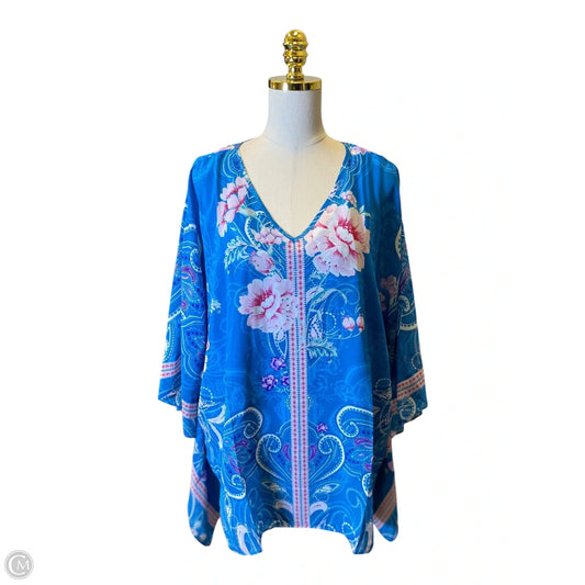 Top Short Sleeve By Belle By Kim Gravel In Multi-colored, Size: 2x