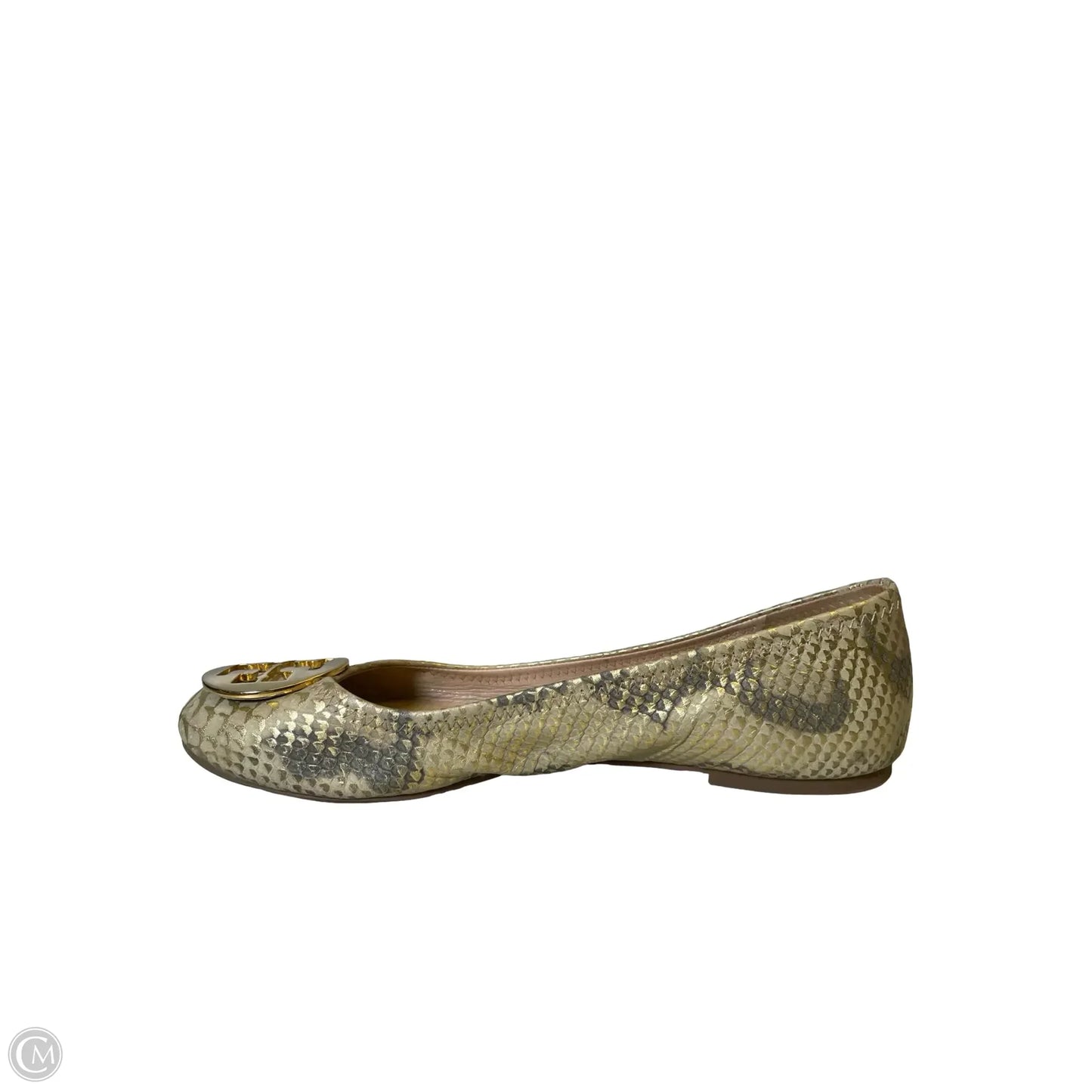 Shoes Designer By Tory Burch In Gold, Size: 10
