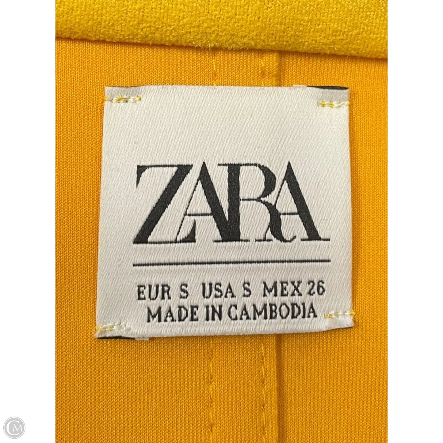 Jacket Other By Zara In Yellow, Size: S