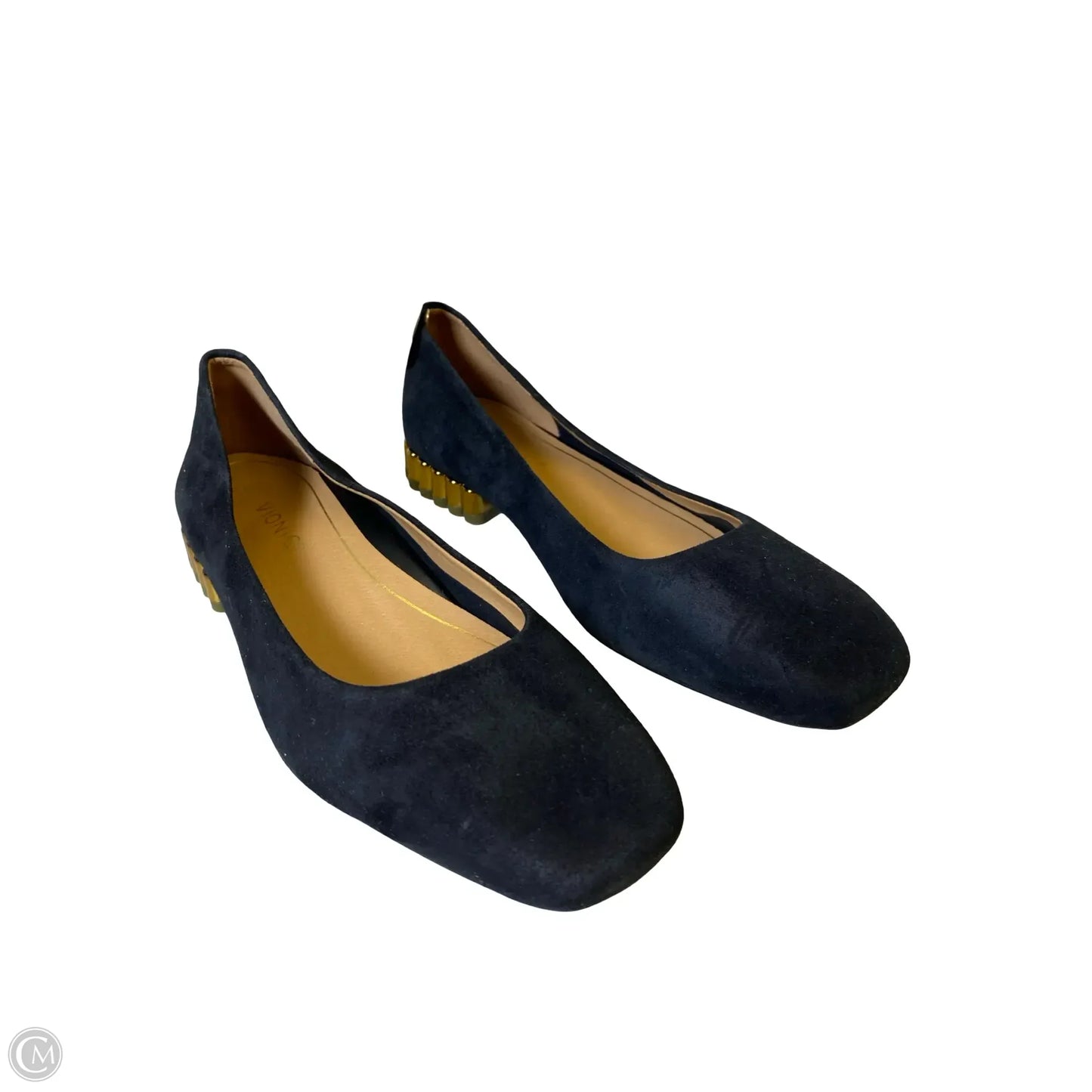 Shoes Flats By Vionic In Black & Gold, Size: 5