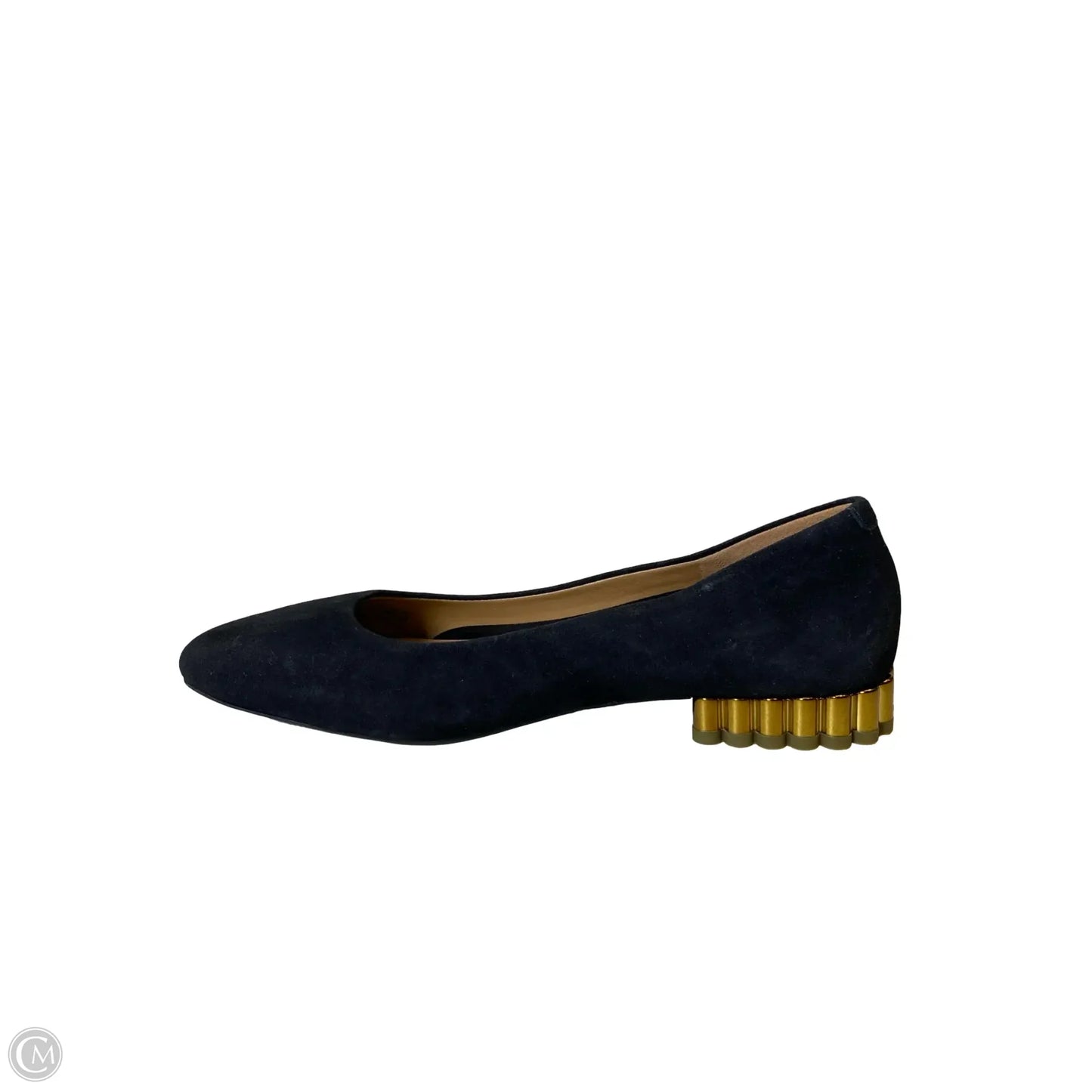 Shoes Flats By Vionic In Black & Gold, Size: 5