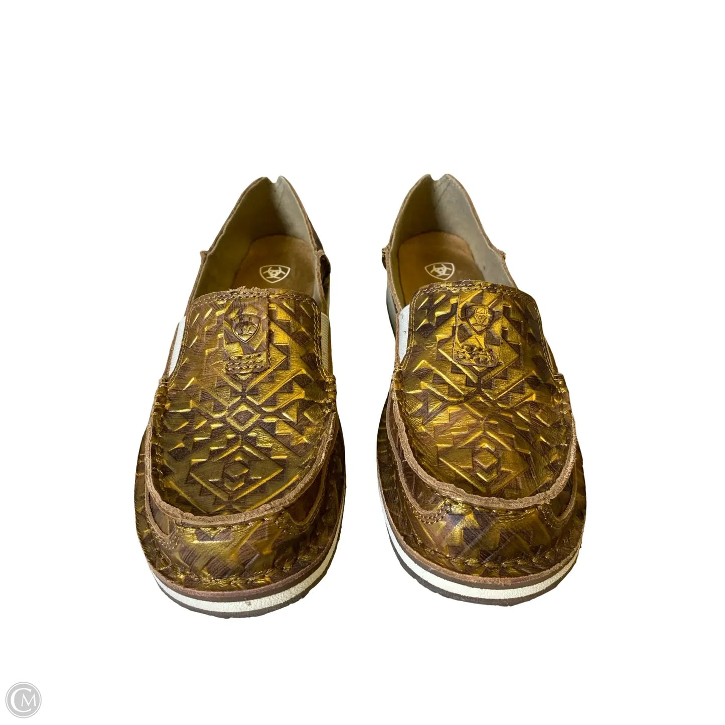 Shoes Flats By Ariat In Gold, Size: 8.5