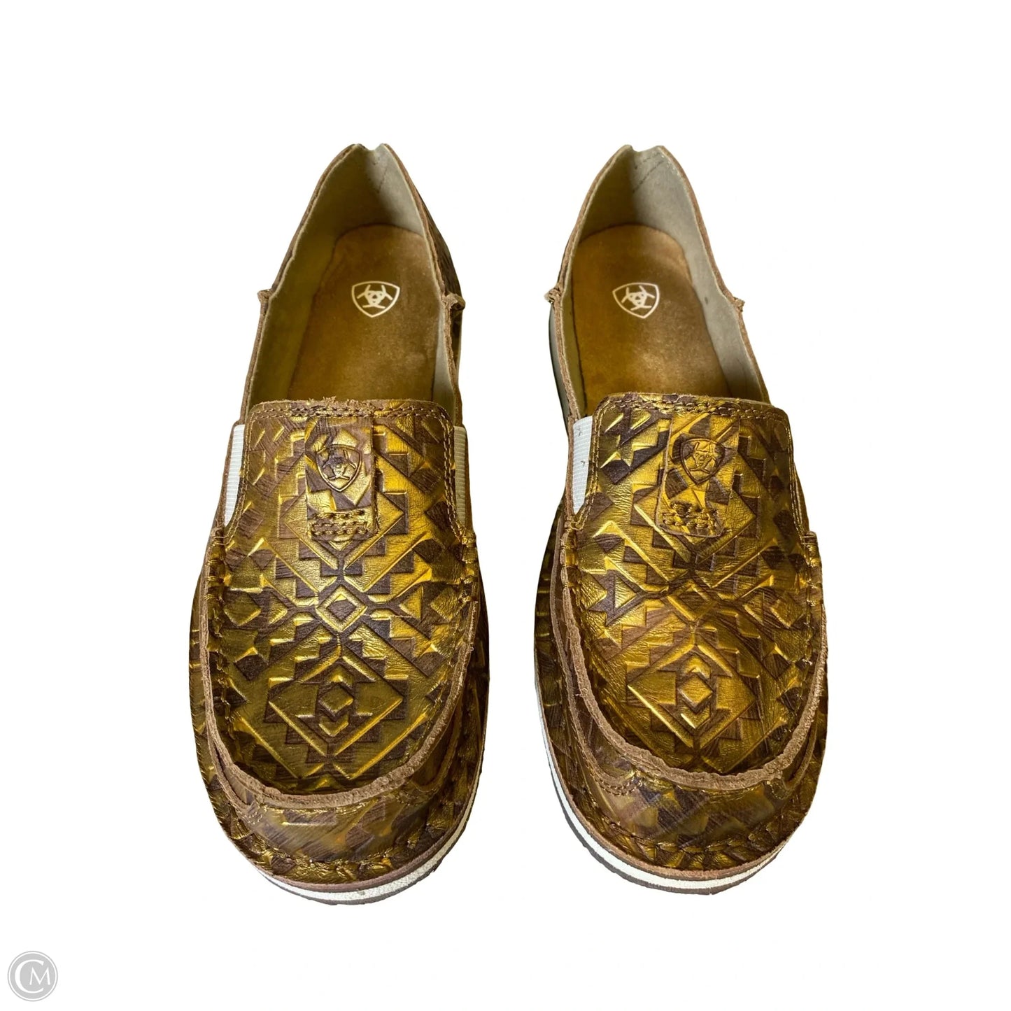 Shoes Flats By Ariat In Gold, Size: 8.5
