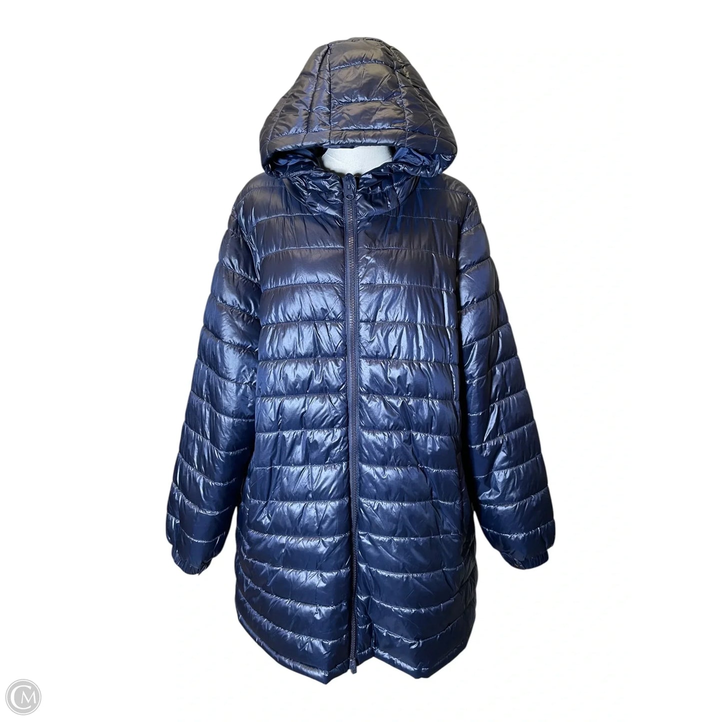 Jacket Puffer & Quilted By Clothes Mentor In Navy, Size: 2x
