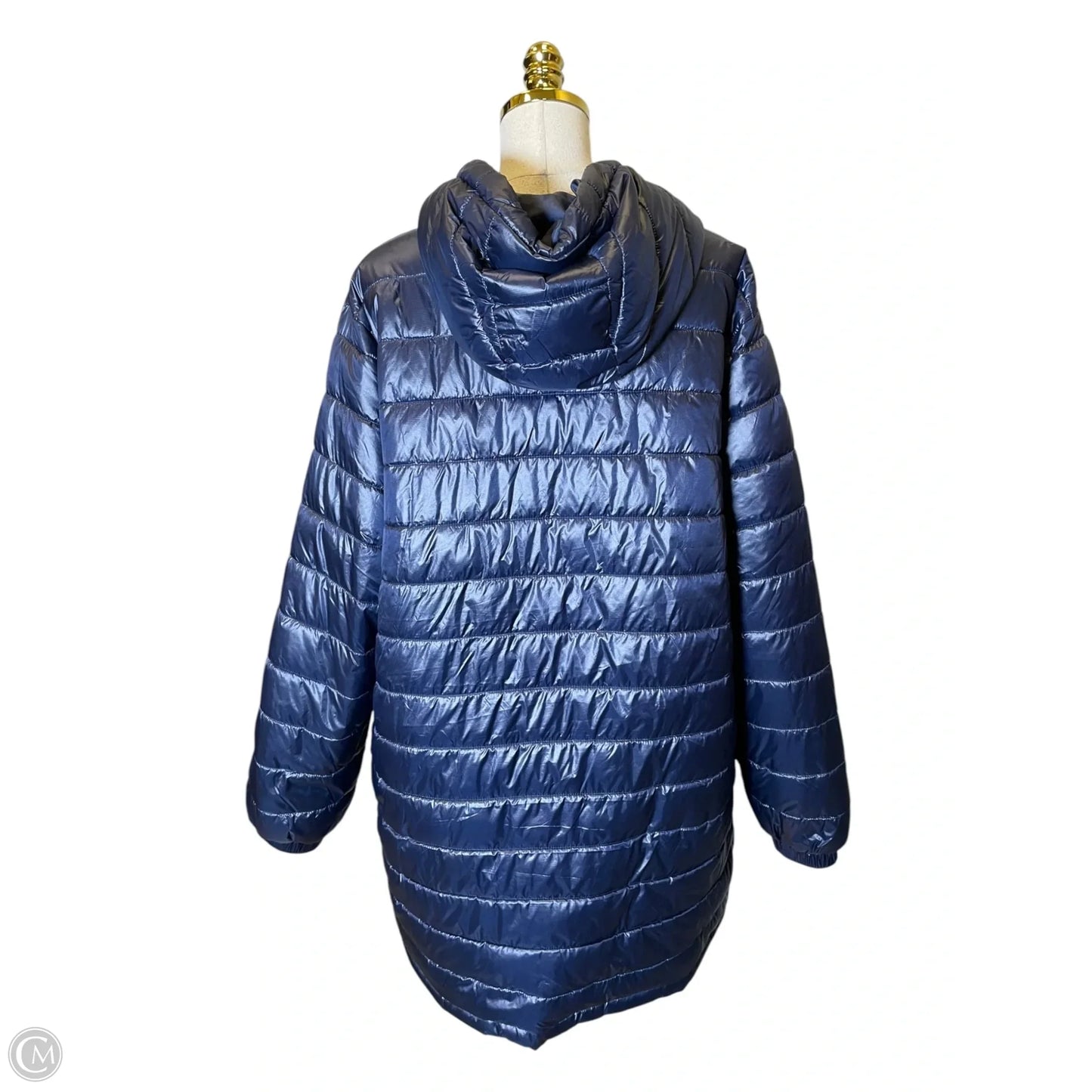 Jacket Puffer & Quilted By Clothes Mentor In Navy, Size: 2x