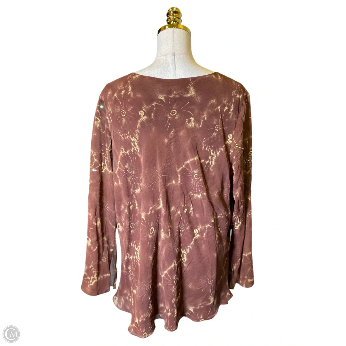 Top Long Sleeve By Lane Bryant In Brown, Size: 3x
