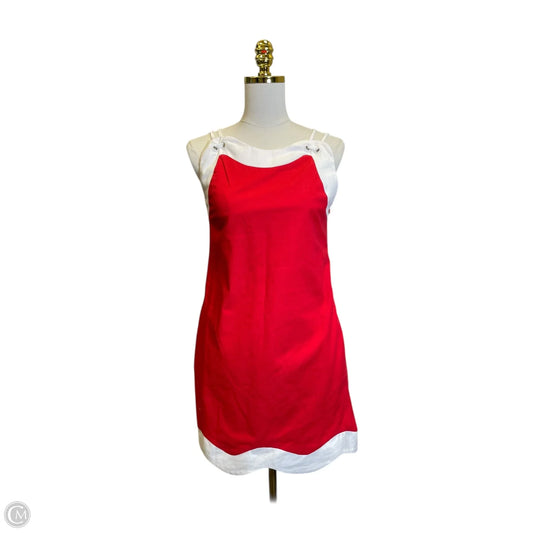 Dress Casual Midi By Clothes Mentor In Red & White, Size: Xs