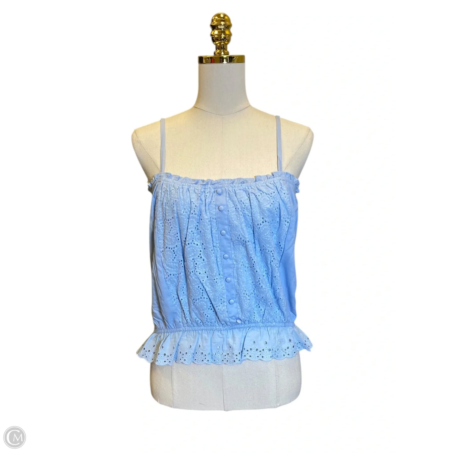 Top Sleeveless By Gigio In Blue, Size: M