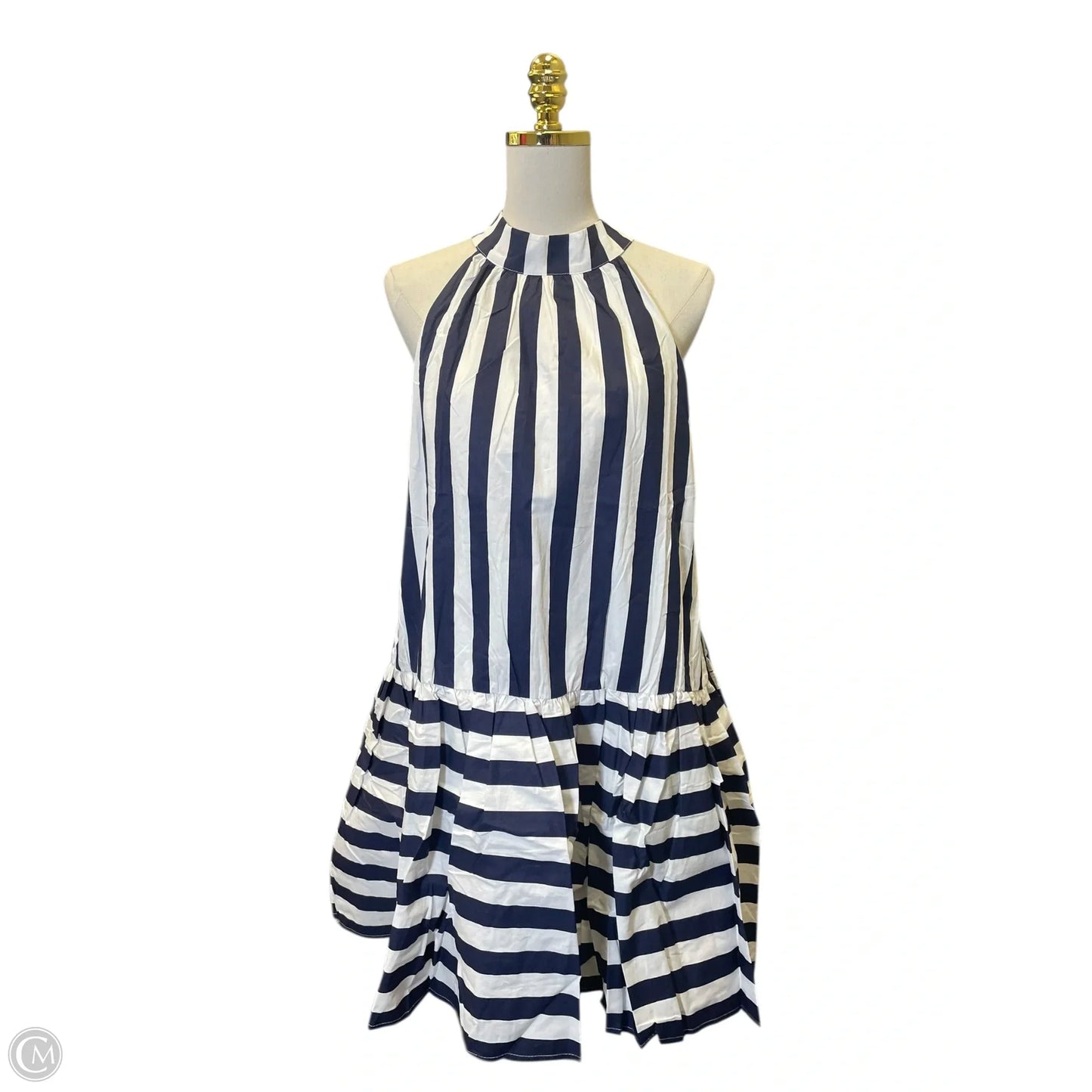 Dress Casual Midi By Entro In Striped Pattern, Size: L
