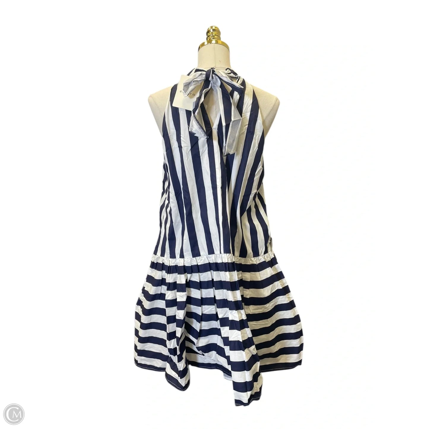 Dress Casual Midi By Entro In Striped Pattern, Size: L